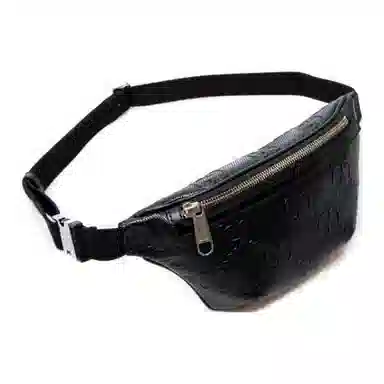 Gucci Logo Embossed Leather Bag