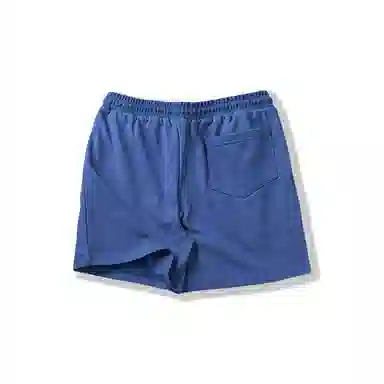 SHANTREE Loose Fit Mid-Rise Drawstring Shorts Blue