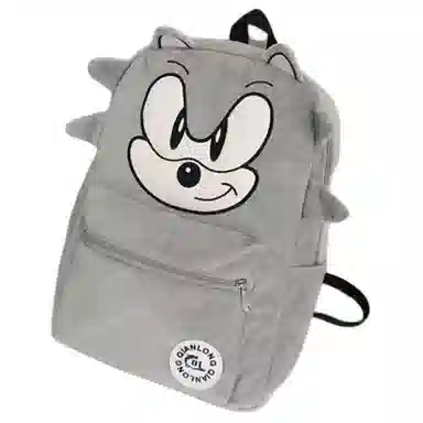 醇龙 索尼克音速小子刺猬鼠大容量 毛绒 双肩包 常规 男女同款情侣款 多色