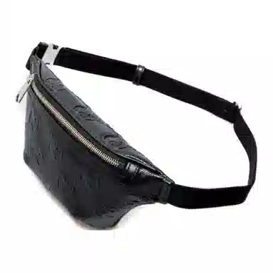 Gucci Logo Embossed Leather Bag