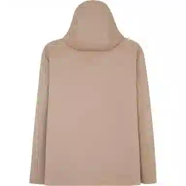 Fendi FW24 Logo Jacquard Hoodie Parka Beige