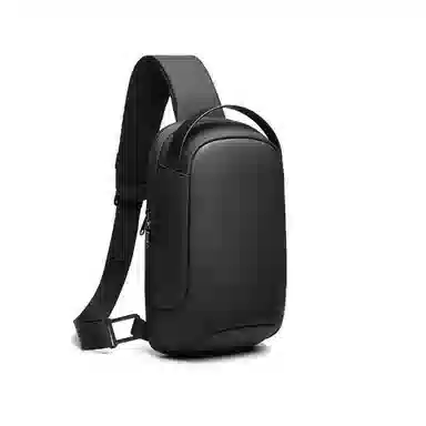 大容量休闲多功能防水 牛津布 单肩斜挎包胸包 常规 男女同款情侣款 黑色