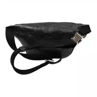 Gucci Logo Embossed Leather Bag