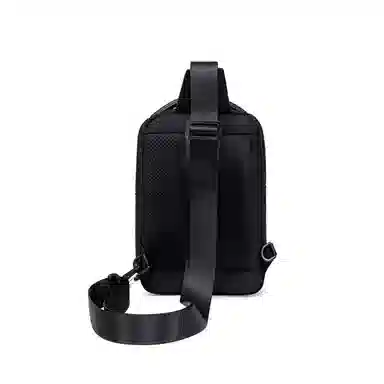 北极猎人 通勤多功能涤纶斜挎单肩包防泼水 男款 黑色/蓝色/灰色