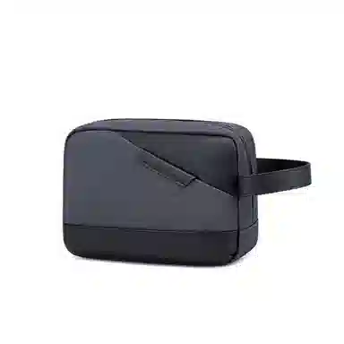 北极猎人 时尚简约轻便日常通勤休闲防泼水 涤纶 手提包手拿包 男款 黑色/蓝色/灰色