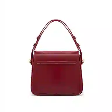 维尼奥 复古小众质感休闲简约高颜值时尚百搭 合成革 单肩斜挎包手提包 中号 女款 红色