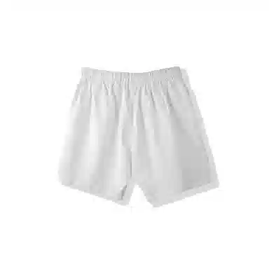 我是大卫 日系百搭速干运动纯色简约宽松休闲短裤 男女同款 白色