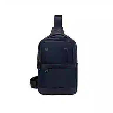 北极猎人 通勤多功能涤纶斜挎单肩包防泼水 男款 黑色/蓝色/灰色