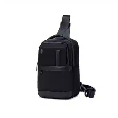 北极猎人 通勤多功能涤纶斜挎单肩包防泼水 男款 黑色/蓝色/灰色