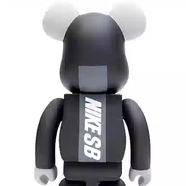 BE@RBRICK x Nike SB Black 100%400%