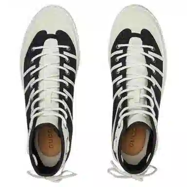 Gucci High-Top Sneakers Black White
