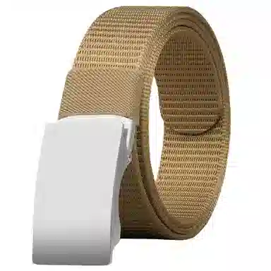 帝企鹅 户外休闲透气加厚 无牙自动扣 不锈钢 帆布 其他腰带 男款