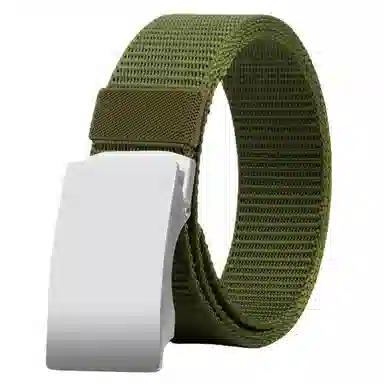 帝企鹅 户外休闲透气加厚 无牙自动扣 不锈钢 帆布 其他腰带 男款