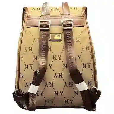 MLB Quilted Backpack Beige