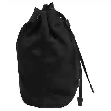 Prada Logo Drawstring Pouch Black