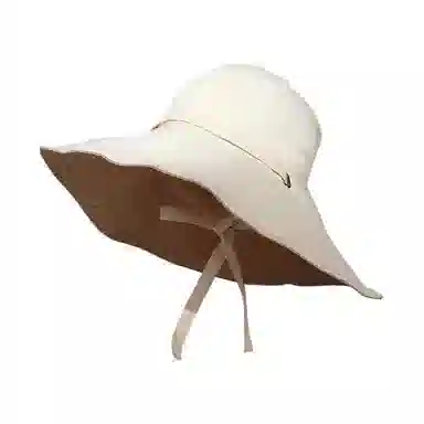 简配 空顶大帽檐防紫外线 聚酯纤维 防晒帽 女款