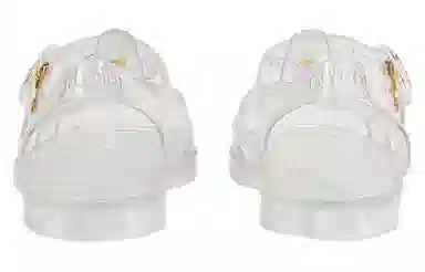 Gucci Rubber Double G Sandals Transparent