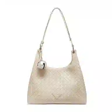 Red Dragonfly Quilted Leather Shoulder Bag