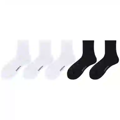 莫代尔 亲肤透气自然舒适无痕自然吸汗透气耐穿百搭简约不紧勒有弹力网眼中筒袜 男款 组合装