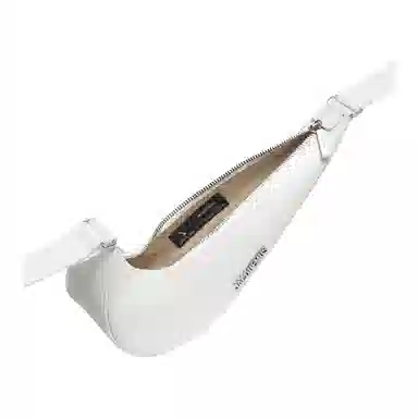 Nike x Jacquemus Swoosh Leather Crossbody Bag White