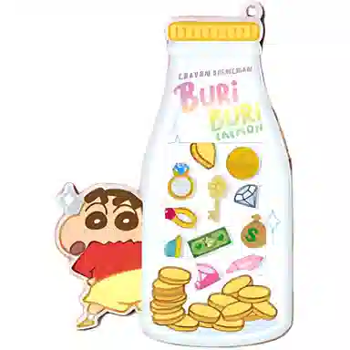 简动文创 亚克力 蜡笔小新钱袋子 摇摇乐 谷圈挂件