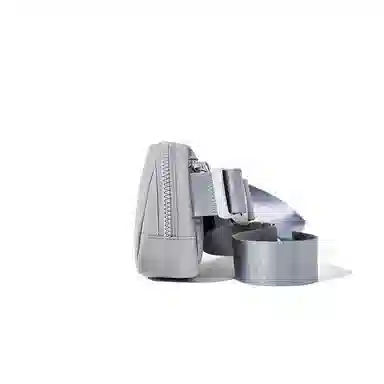 波斯丹顿 轻便防泼水简约 织物 腰包胸包 小号 男女同款情侣款 黑色/灰色