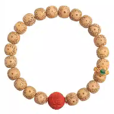 木盛缘 高油高密鸡油黄佛珠 星月菩提 手串 女款