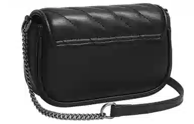 妙迪 小众高级质感时尚 牛皮 腋下包链条包单肩包斜挎包 女款 米白色