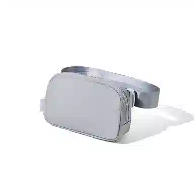 波斯丹顿 轻便防泼水简约 织物 腰包胸包 小号 男女同款情侣款 黑色/灰色