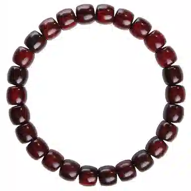 木盛缘 高油高密桶珠单圈 小叶紫檀 名贵木作手串 男女同款情侣款