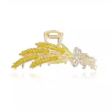 丹琴 金色麦穗后脑勺高级感高端 合金 发夹 女款