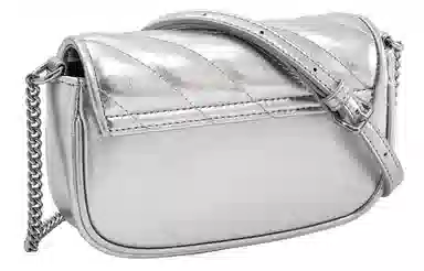 妙迪 小众高级质感时尚 牛皮 腋下包链条包单肩包斜挎包 女款 米白色