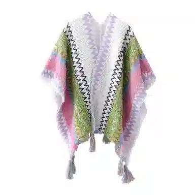 梦特娇 民族风夏秋旅游拍照出片潮流搭配薄款 披肩 女款