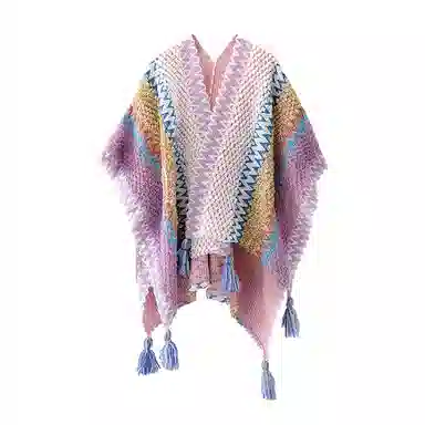 梦特娇 民族风夏秋旅游拍照出片潮流搭配薄款 披肩 女款