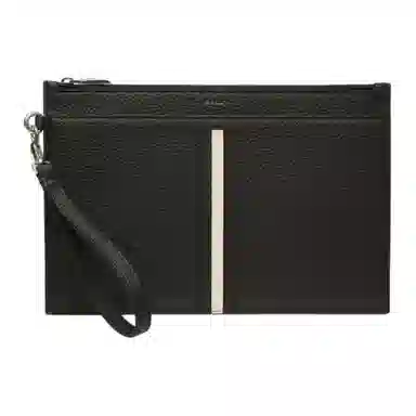 Bally Leather Clutch Black