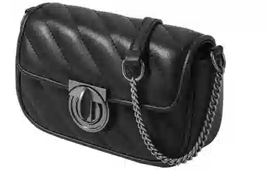 妙迪 小众高级质感时尚 牛皮 腋下包链条包单肩包斜挎包 女款 米白色