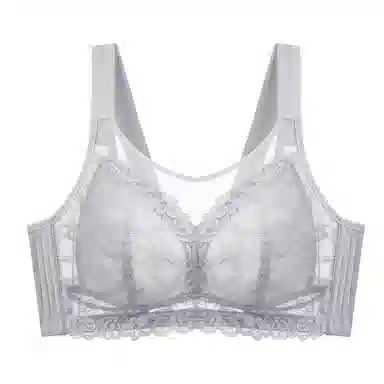 千奈美 大胸显小无钢圈上托收副乳防走光抹胸式文胸 女款