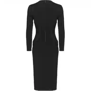 PINKO Slim Fit Long Sleeve Dress Black