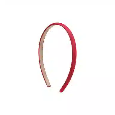 芒果饰品 高级感洋气时尚简约红色高级感细边 发箍 女款