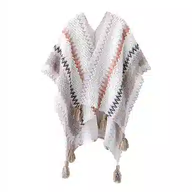 梦特娇 民族风夏秋旅游拍照出片潮流搭配薄款 披肩 女款