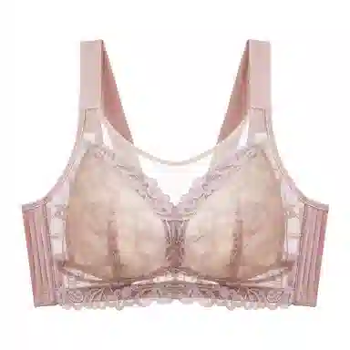 千奈美 大胸显小无钢圈上托收副乳防走光抹胸式文胸 女款