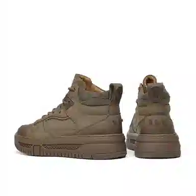 牛剖层革 休闲百搭 经典厚底舒适 高帮 板鞋 男款