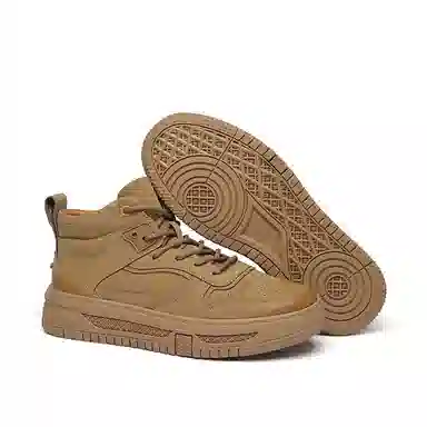 牛剖层革 休闲百搭 经典厚底舒适 高帮 板鞋 男款