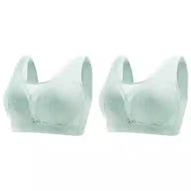 浪莎 舒适无痕亲肤柔软无钢圈收副乳防下垂轻薄聚拢透气文胸 女款 组合装