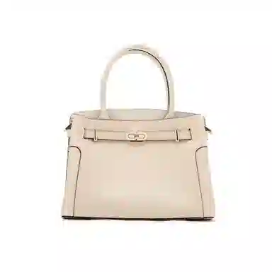 红蜻蜓 铂金包  头层牛皮 铂雅锁韵 精致都市系列 手提包 手拎包 中号 女款 卡其/米白/棕/酒红