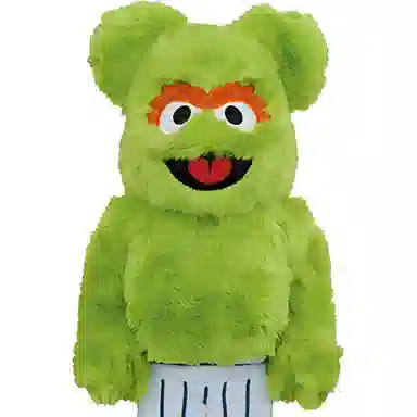 BERBRICK x SESAME STREET 400 OSCAR THE GROUCH Costume Ver. 28cm