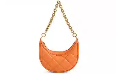 Charles & Keith Quilted Chain Shoulder Bag Beige