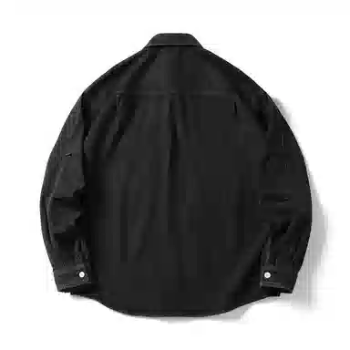 赞仕 美式复古设计感小众个性潮牌牛仔长袖衬衫 男女同款