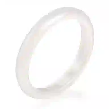 翡翠王朝 【一物一证】新中式白月光 国潮风古风清冷感玉镯汉服旗袍 玉髓 玉石手镯 女款 【属于天然性】