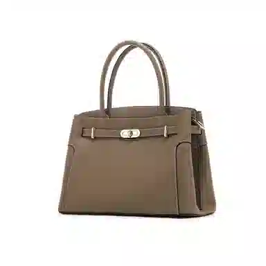 红蜻蜓 铂金包  头层牛皮 铂雅锁韵 精致都市系列 手提包 手拎包 中号 女款 卡其/米白/棕/酒红